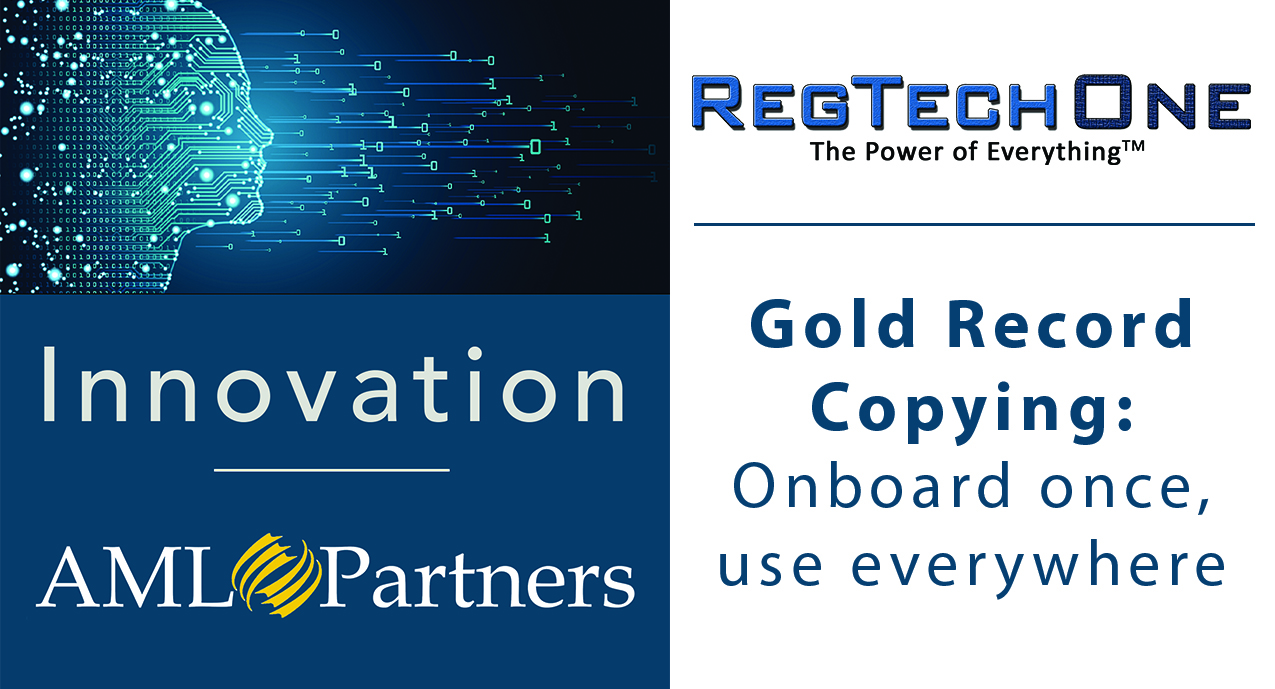 Innovation at AML Partners: Gold-record copying to automate and share KYC data files