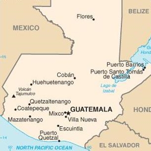 Map of Guatemala--Guatemala faces new political crisis related to financial crimes and alleged corruption in the government.