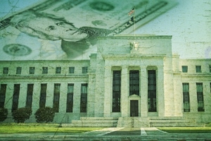 Compliance challenges for financial institutions--image of U.S. money and gov't building