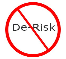 Don't de-risk. Instead, use a risk-based approach and an AML software solution that supports that approach.