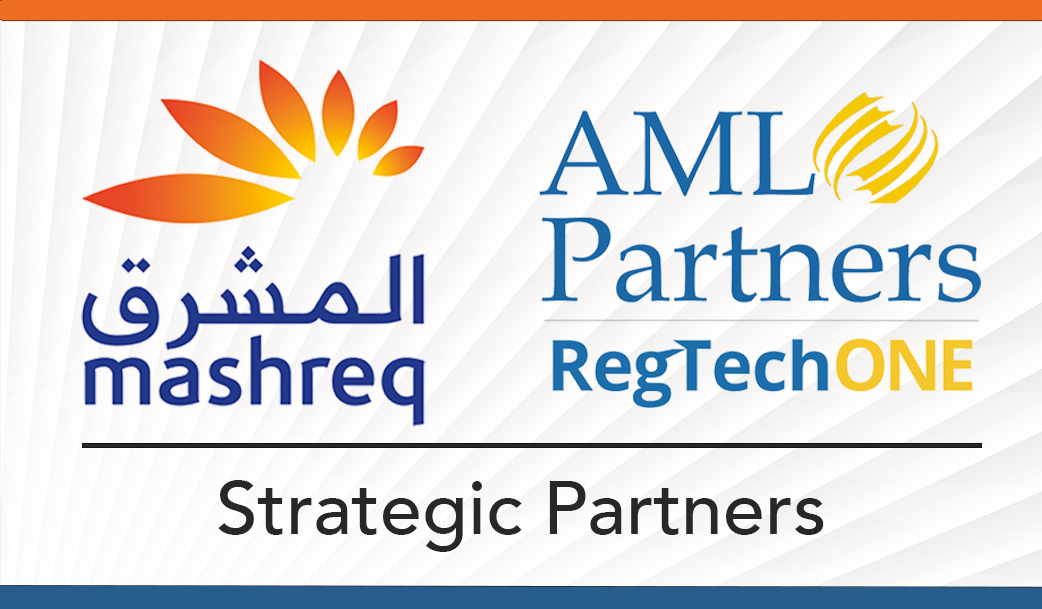 Logo for AML Partners and Mashreq--AML Compliance, eKYC, and GRC