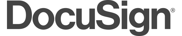 This is the logo for DocuSign. The logo is on the website for AML Partners as part of the logo set for strategic partners or integration partners. AML Partners engages in strategic and integration partnerships with other vendors to provide the best AML software, KYC software, GRC software, and related services.