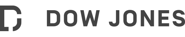 This is the logo for the company Dow Jones. The logo is on the website for AML Partners as part of the logo set for strategic partners or integration partners. AML Partners engages in strategic and integration partnerships with other vendors to provide the best AML software, KYC software, GRC software, and related services.
