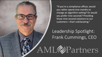 Spotlight: CEO Frank Cummings on innovation in AML Compliance solutions