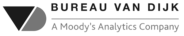 Logo for Bureau Van Dijk, A Moody's Analytics Company. This logo is on the website of AML Partners in the section showing integration partners. AML Partners designs AML software, KYC software, GRC software, and more.
