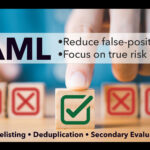Minimize false positives in AML–whitelist, dedupe, & secondary evaluation
