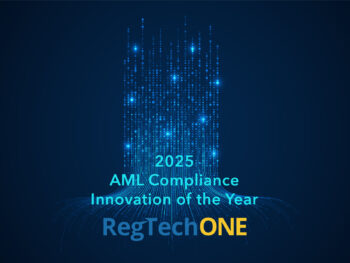 RegTechONE platform named AML Compliance Innovation of the Year 2025