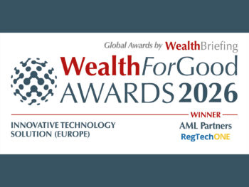 AML Partners wins WealthBriefing ‘Wealth for Good’ Award for Innovative Technology
